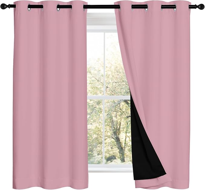 NICETOWN 100% Blackout Short Curtains by NICETOWN