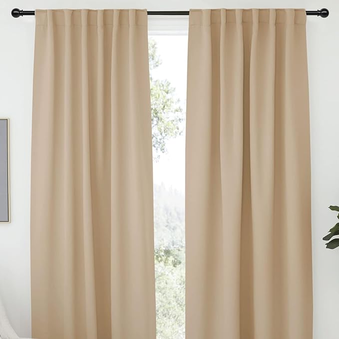 Black Curtain Rods for Windows 30 to 62 inch, Splicing Adjustable 5/8 Diameter - Image 6