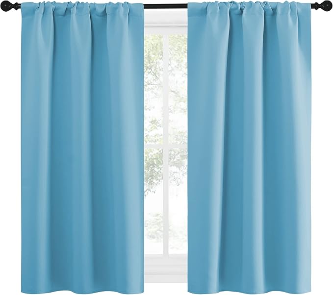 NICETOWN Kitchen Curtains for Small Windows, Privacy Thermal Insulated Blackout - Image 2