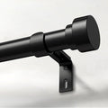 Extra Long Curtain Rods for Windows 32 to 240 Inch, 1 Inch Black Heavy Duty by IFELS