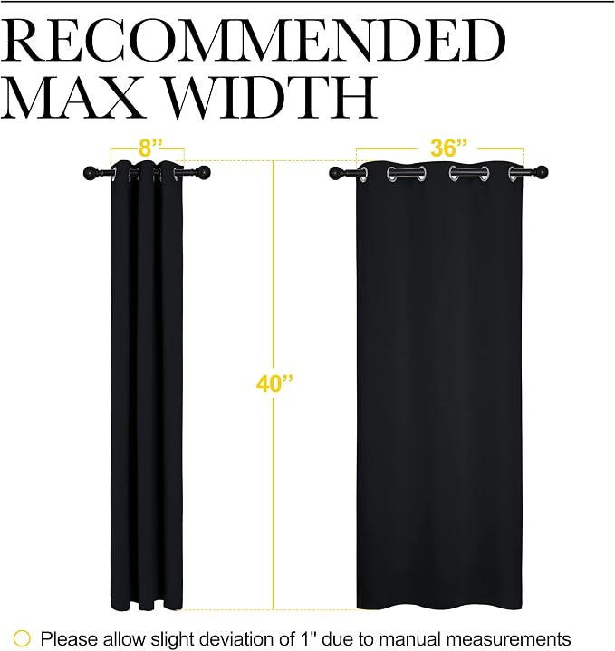 NICETOWN Bathroom Blackout Curtains and Drapes - Image 7