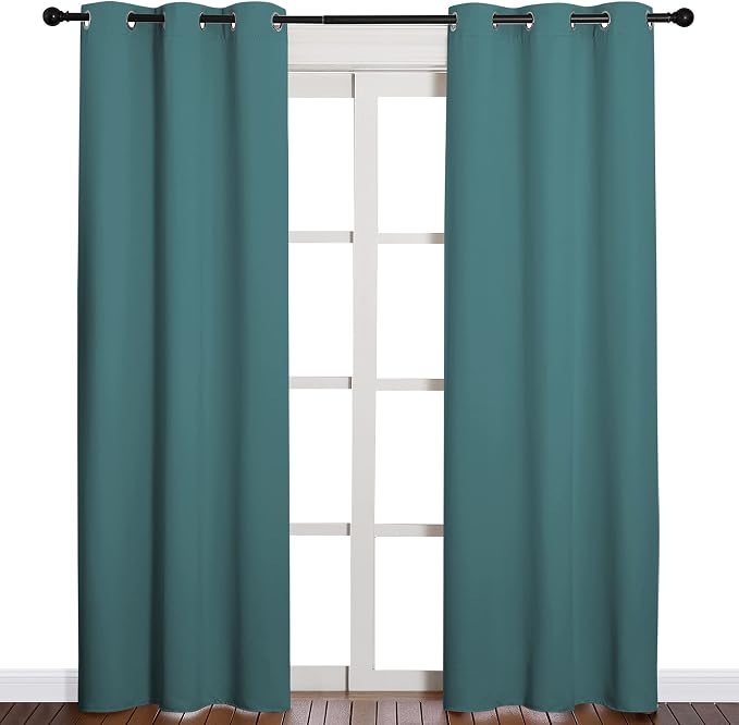 NICETOWN Thermal Insulated Solid Grommet Blackout Curtains/Drape - Image 2
