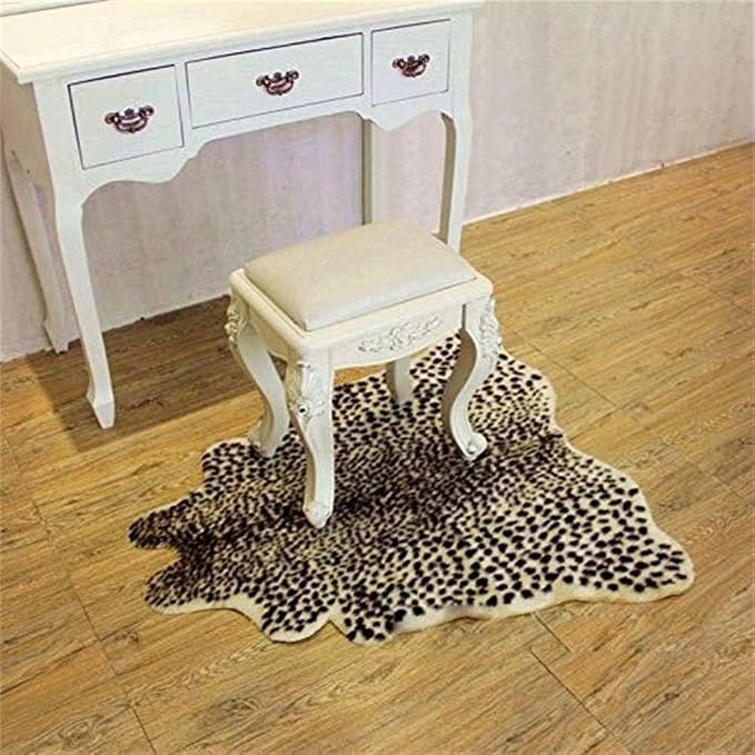Leopard Print Rug, Faux Cowhide, Artificial Carpet, Simulation Cowhide - Image 8