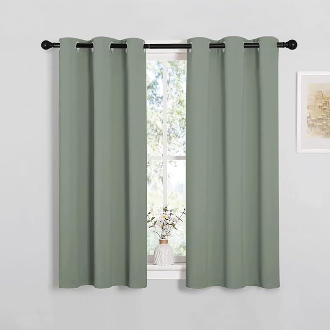 NICETOWN Bedroom Curtain Panels Blackout Draperies, Thermal Insulated Solid by NICETOWN