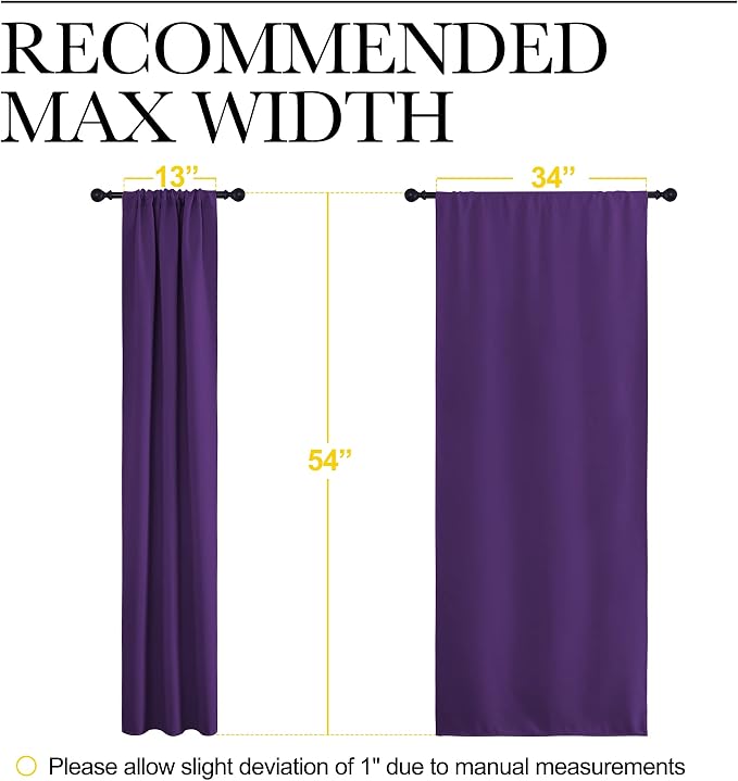 NICETOWN Kitchen Curtains, Short Blackout Curtains & Drapes, Home Decoration - Image 7