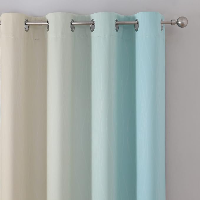 Estelar Textiler Full Room Darkening Gradient Blackout Curtains 72 Inch Length - Image 4