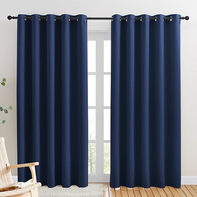 NICETOWN Blackout Curtain Panels, Window Treatment Energy Saving Thermal by NICETOWN