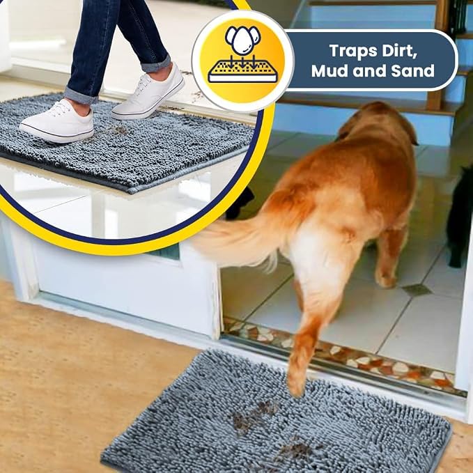 Muddy Mat® | Super Absorbent Door Mat Indoor, Microfiber Quick Dry Chenille - Image 6