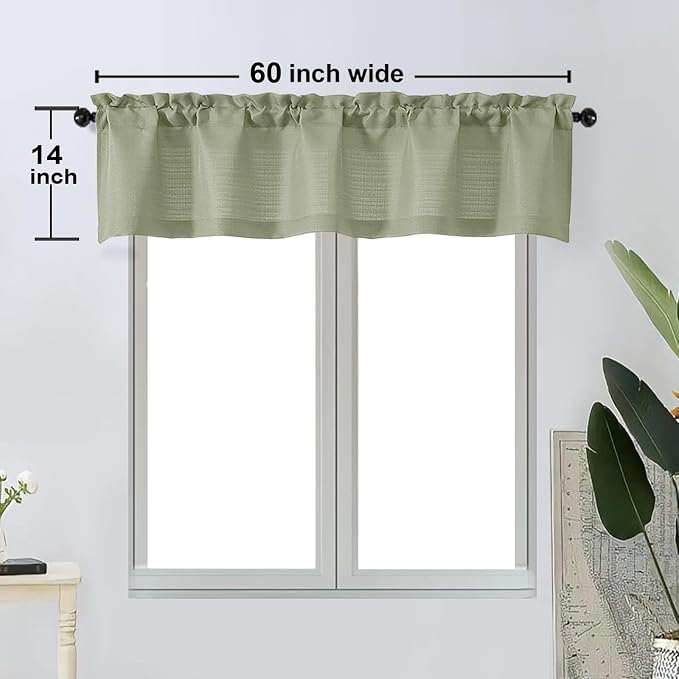 OWENIE Bob 1 PCS Light Green Valances - Image 6