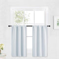 RYB HOME Kitchen Curtains Over Sink 36 inch Length, Rod Pocket Summer Light UV by RYBHOME