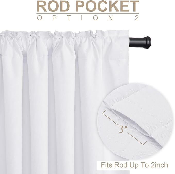 100% Blackout Shield 100% Polyester Blackout Curtains - Image 4