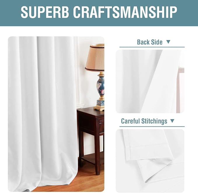 H.VERSAILTEX Pure White Curtain - Image 3