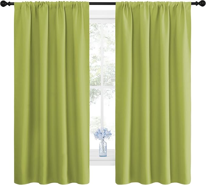 NICETOWN Green Blackout Draperies Curtains - Image 2