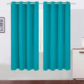 LEMOMO Blackout Curtains 66 x 72 Inch Long Teal Curtains Set of 2 Panels Room by Lemomo