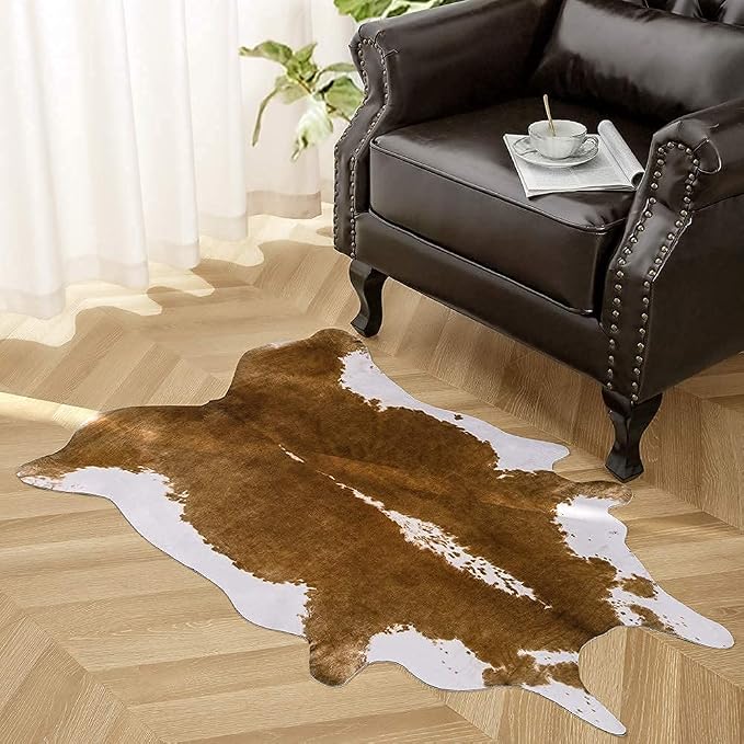 AROGAN Premium Faux Cowhide Rug 110 x70 cm/3.6 x 2.3 feet, Durable and Large - Image 8