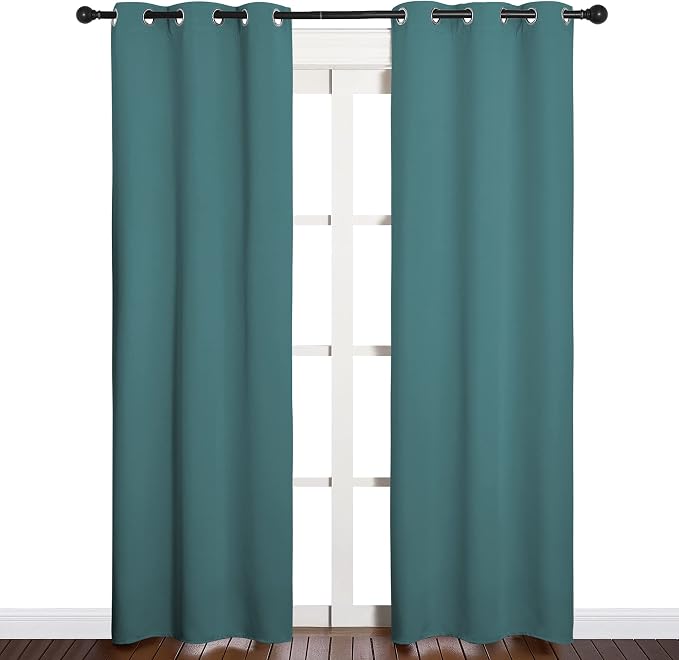 NICETOWN Window Curtain Panels, Thermal Curtains Insulated Solid Grommet - Image 2
