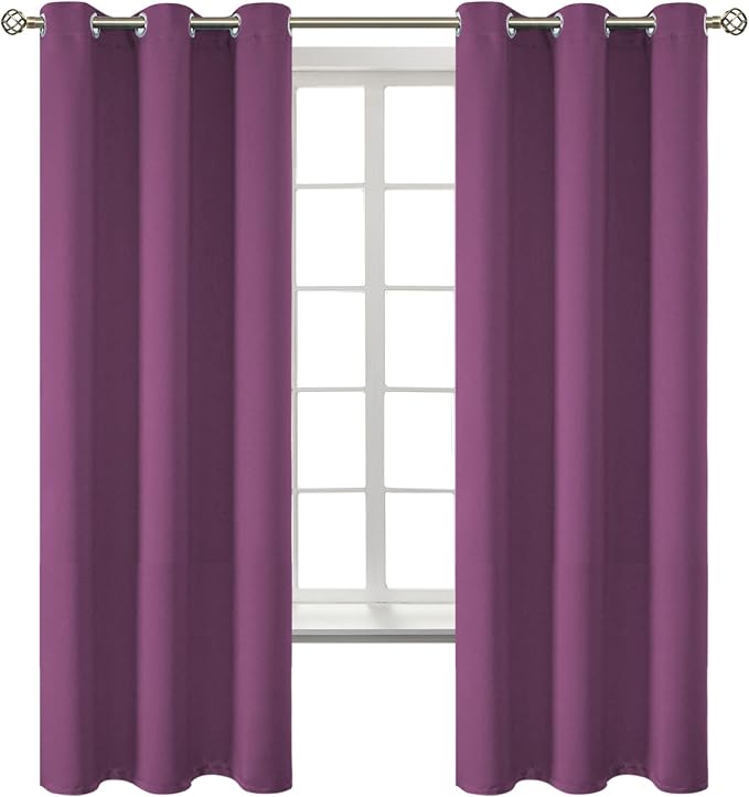 BGment Room Darkening Curtains 63 Inches Long by BGment