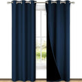 NICETOWN Moroccan Blue Full Shade Curtain Panels, Pair of Thermal Insulated & by NICETOWN