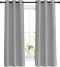 NICETOWN Silver Grey Bedroom Curtains 63 inch Length 2 Panels Set by NICETOWN