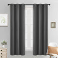 Yakamok Blackout Grey Curtains for Bedroom/Living Room Thermal Insulated by Yakamok