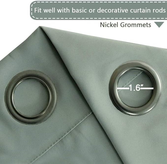 H.VERSAILTEX Blackout Patio Curtains 100 x 96 Inches - Image 4