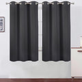 LEMOMO Blackout Curtains 42 x 63 inch/Dark Grey Curtains Set of 2 by Lemomo