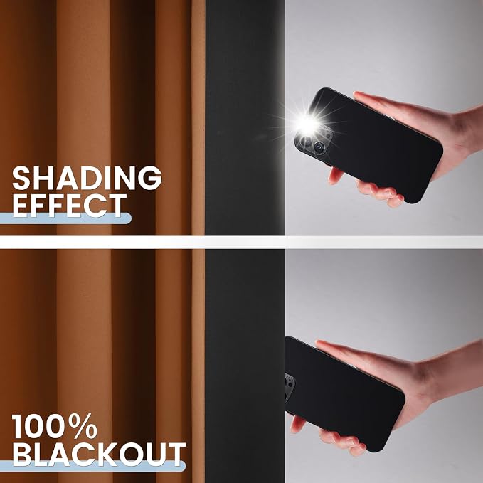 SimpleHome 100% Blackout Curtains - Image 3