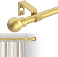 GXOACKJ Curtain Rods for windows 32-62 inch, 5/8 inch Decorative Gold Splicing by GXOACKJ