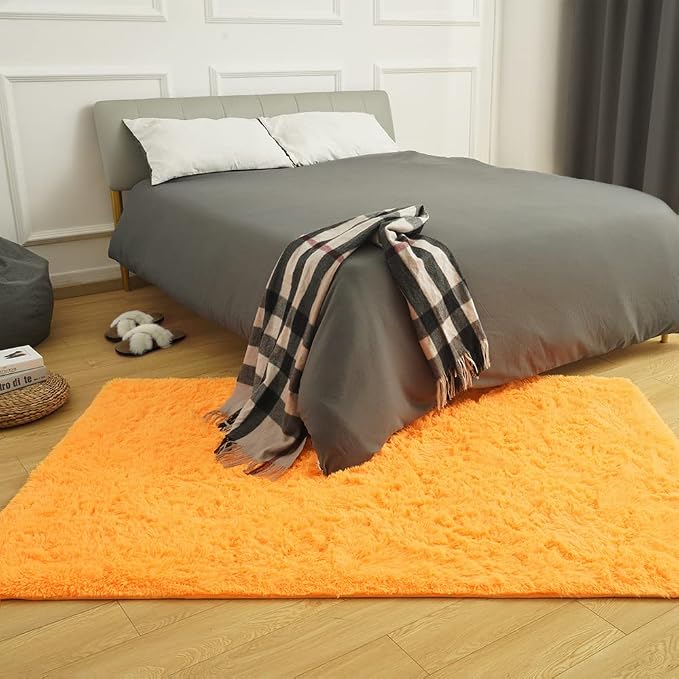 Amearea Premium Soft Fluffy Rug Modern Shag Carpet, 5.3x7.5 Feet, Fuzzy Plush - Image 2
