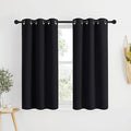 NICETOWN Black Out Cafe Curtains 48 inch Long 2 Panels Burg by NICETOWN