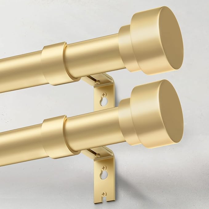 IFELS 2 Pack Heavy Duty Curtain Rods by IFELS