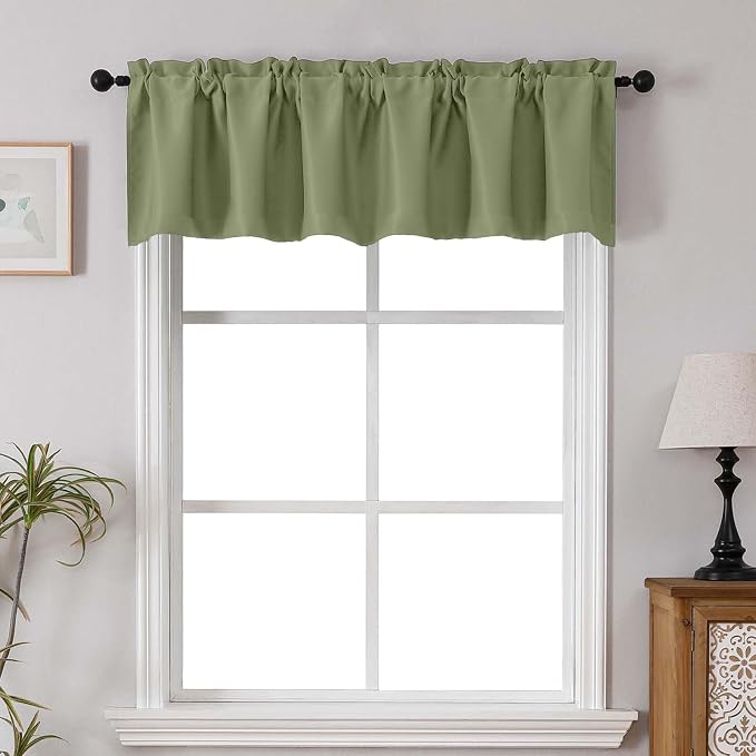 Chyhomenyc Blackout Valances for Windows, Short Window Valance Curtains for - Image 2