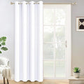 Yakamok Wide Thermal Blackout Patio Door Curtain Panel, Pure White Grommet by Yakamok