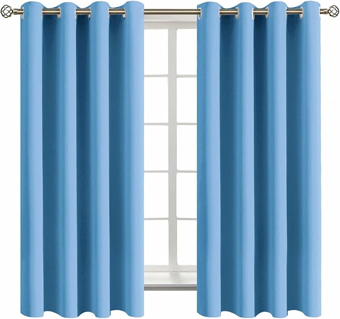 BGment Room Darkening Curtains 63 Inches Long by BGment