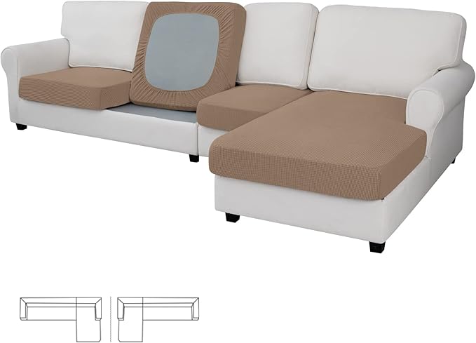 Easy-Going Stretch 4 Pieces Couch Cushion Covers by Easy-Going