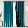 NICETOWN Peacock Teal 100% Blackout Curtains by NICETOWN