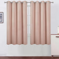 LEMOMO Blush Blackout Curtains 66 x 63 Inch Length/Set of 2 Curtain by Lemomo