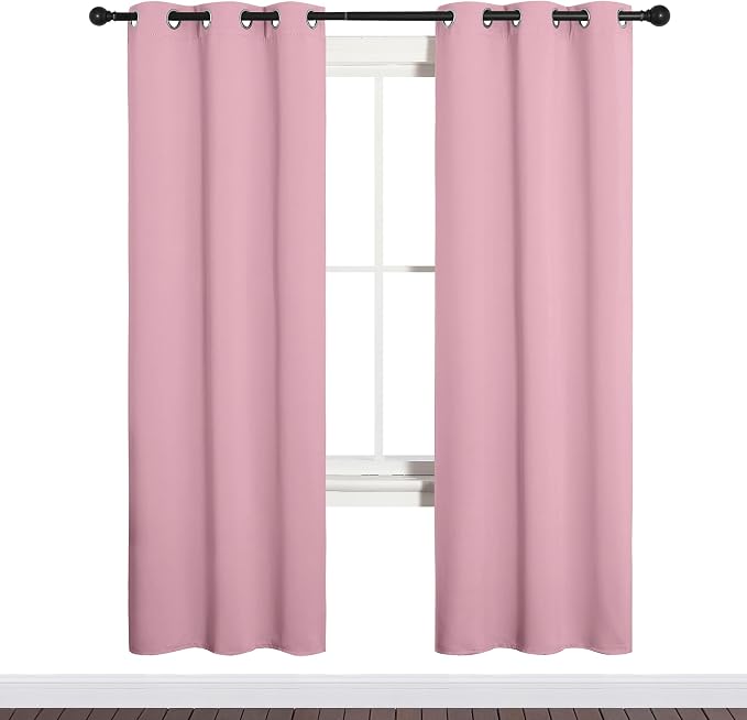 NICETOWN Bedroom Curtain Panels Blackout Draperies, Thermal Insulated Solid - Image 2