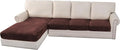 H.VERSAILTEX Velvet Stretch Sectional Couch Covers by HVERSAILTEX