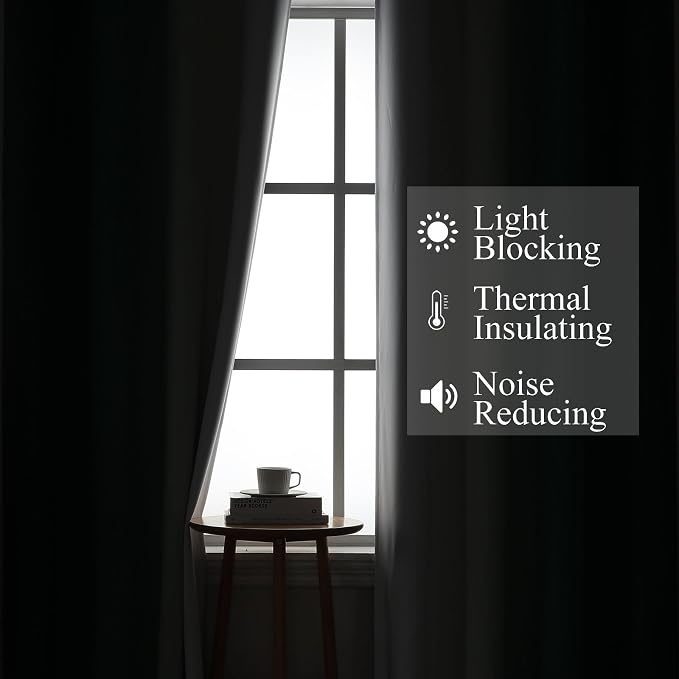 Estelar Textiler Green and Greyish White Blackout Curtains - Image 3