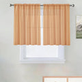 SpaceDresser Basic Rod Pocket Sheer Voile Window Curtain Panels Beige 1 Pair 2 by SpaceDresser