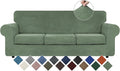 WEERRW 4 Pieces Velvet High Stretch Couch Covers by WEERRW