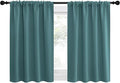 NICETOWN Kitchen Curtains, Sea Teal, Short Blackout Curtains & Drapes, Thermal by NICETOWN