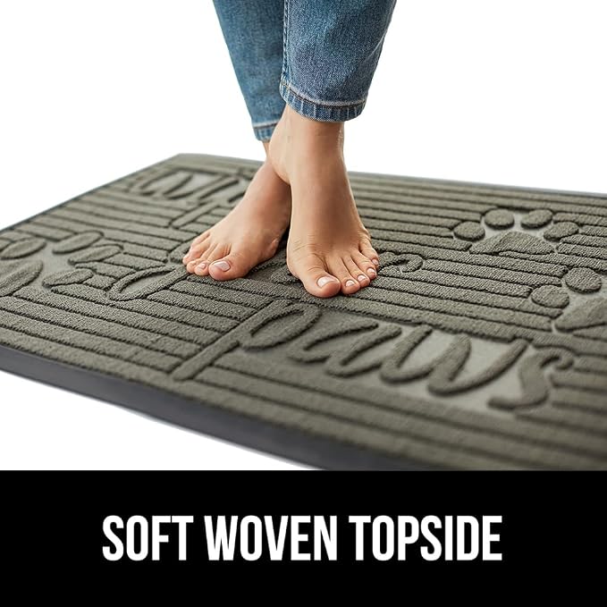 GORILLA GRIP 100% Waterproof All-Season WeatherMAX Doormat US Designed Natural - Image 8