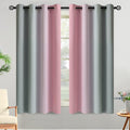 Yakamok Ombre Grey and Pink Curtains by Yakamok