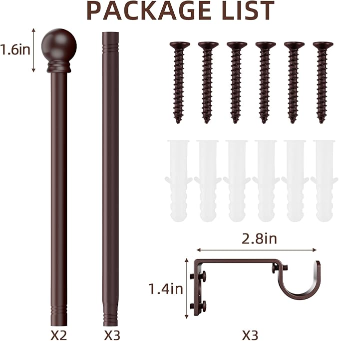 SMODBRODRE Curtain Rods for Window 32 to 78 - Image 6