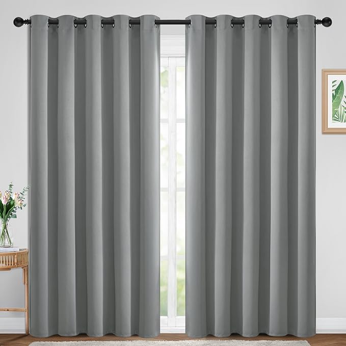 Yakamok Dove Grey Room Darking 84 Inch Length 2 Panel Sets by Yakamok