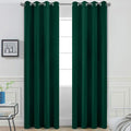 Yakamok 96 Inch Long Dark Green Blackout Curtains Room Darkening Thermal by Yakamok