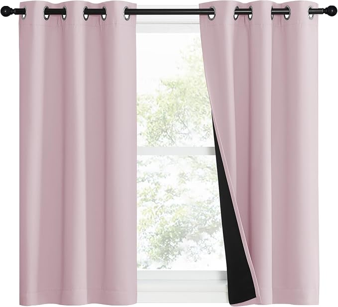 NICETOWN 100% Blackout Window Curtain Panels, Heat and Cold Blocking Drapes - Image 2