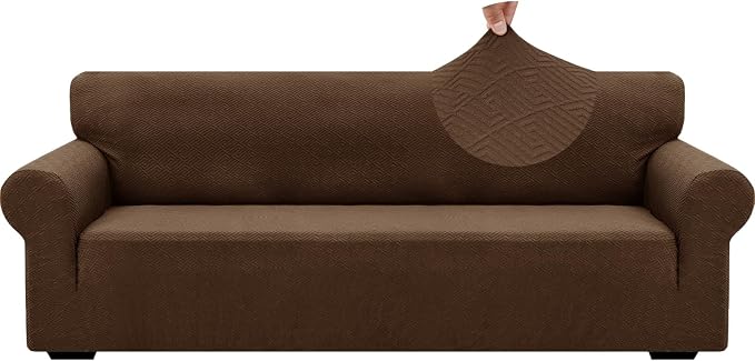 ZNSAYOTX 1 Piece Jacquard Couch Covers by ZNSAYOTX